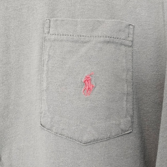 Vintage Polo Ralph Lauren Mens Large Shirt Green Long Sleeve Embroidered 90's - Picture 3 of 10